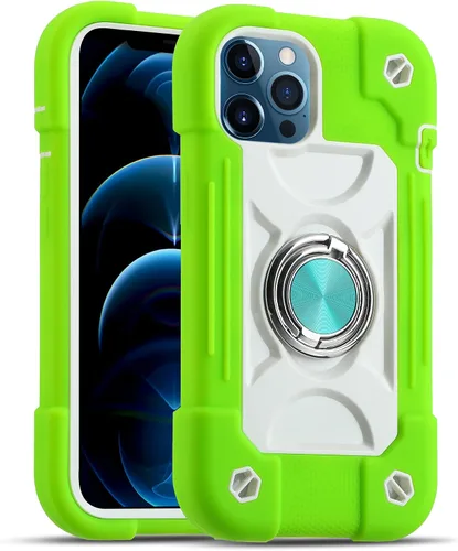 Vista 54 de MARKILL Funda compatible con iPhone Air de 6.5 pulgadas 2025 con soporte de anillo giratorio de 360 grados, protección contra caídas de grado