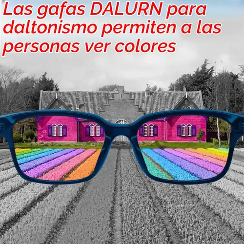 Vista 5 de Gafas daltónicas para hombres, uitable para uso en interiores y exteriores Gafas daltónicas