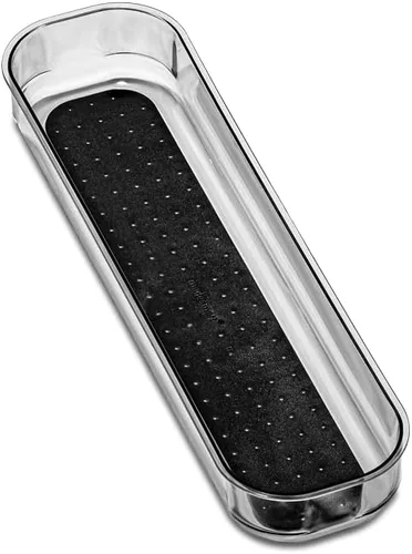 Vista 10 de madesmart Organizador de almacenamiento mediano transparente, forro de agarre suave de alta calidad, base antideslizante, para utensilios de cocina