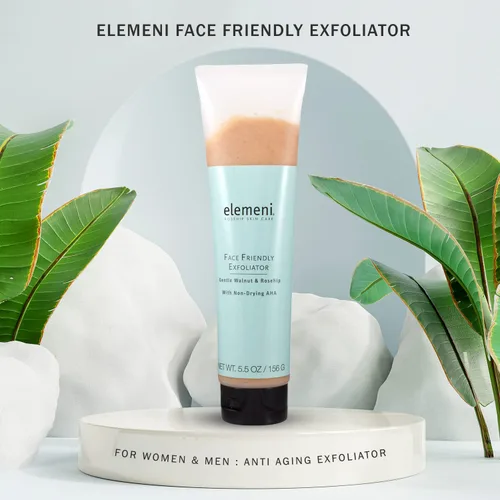 Vista 2 de elemeni Exfoliante facial para el cuidado de la piel, exfoliante facial orgánico para hombres y mujeres, limpiador facial y mascarilla revitalizante