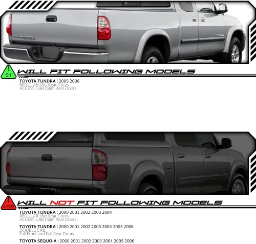 Vista 5 de EPIC LIGHTING Par de luces traseras de freno trasero estilo OE compatible con Toyota 05-06 Tundra cabina de acceso regular