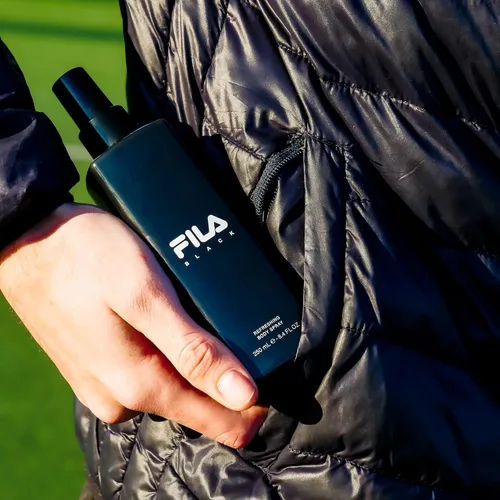 Vista 3 de FILA Black - EDT vigorizante y picante y spray corporal para hombres con notas cítricas, jazmín y ámbar - Colonia para hombres con aroma de larga