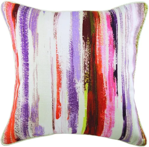 Vista 14 de The HomeCentric Funda de almohada personalizada, fundas de almohada moradas, fundas de cojín florales modernas, fundas de almohada de 12 x 12
