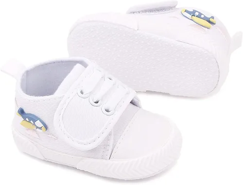 Vista 2 de OAISNIT - Zapatos de lona para bebé, zapatillas de deporte para niños y niñas suaves y antideslizantes para cuna