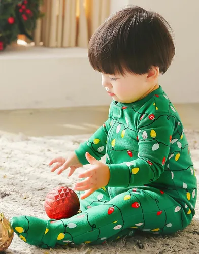 Vista 136 de VAENAIT BABY Infant Toddler Kids Adult Couple Family Matching Women Men Christmas Pjs Xmas Holiday Buffalo Plaid Pajama Set