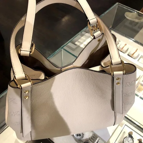 Vista 6 de Michael Kors Alto Bolso de mano grande de cuero granulado