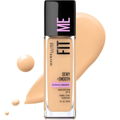 Vista 9 de Maybelline Fit Me Dewy + base líquida suave de maquillaje, Mocha, 1 unidad (el empaque puede variar)