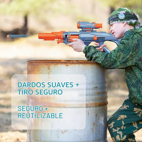 Vista 6 de AMOSTING Paquete de munición de 100 balas de repuesto compatibles con pistolas Nerf N-Strike Elite 2.0 Series – Compatible con todas las pistolas