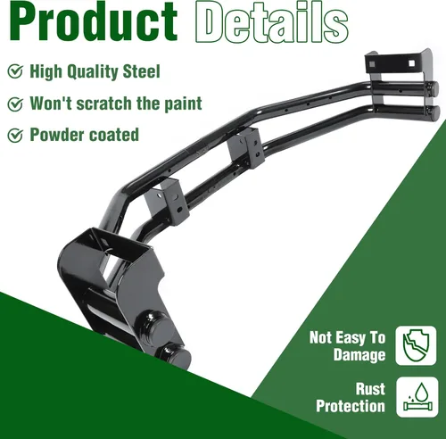 Vista 5 de ECOTRIC Barra de parachoques trasero y kit de enganche para cortacéspedes de giro cero compatibles con John Deere Z235 Z255 Z335E Z335M Z345M Z345R