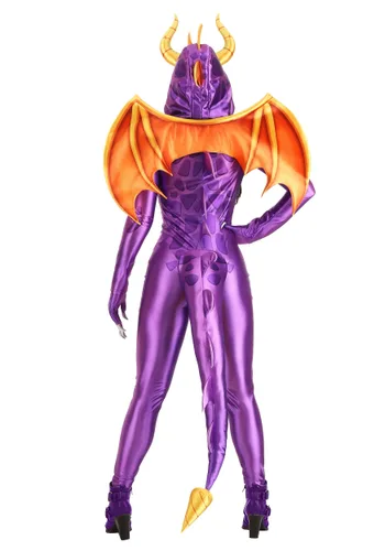 Vista 3 de Disfraz Jumpsuit de Mujer Spyro el Dragón Multicolor