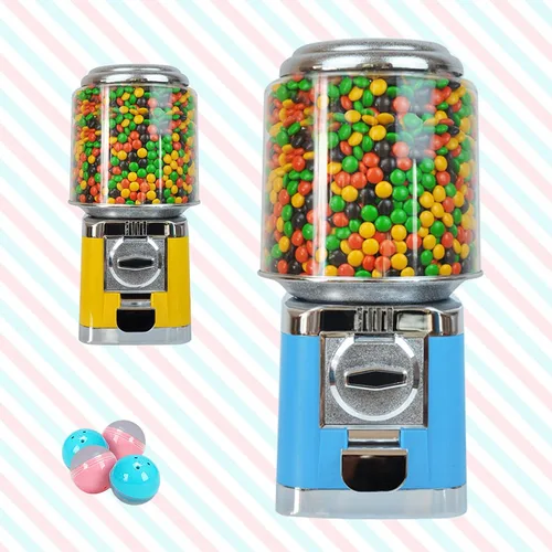 Vista 2 de Máquina expendedora de chicles de caramelo, máquina dispensadora comercial de caramelos, máquina dispensadora automática de chicles para el hogar