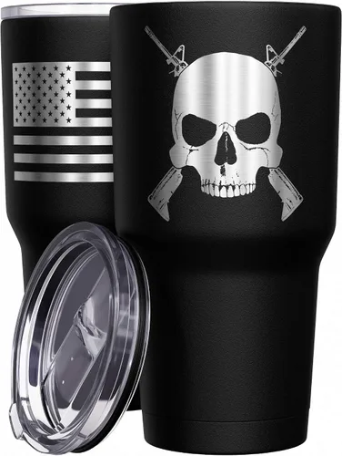 Vista 33 de We The People Holsters - Vaso térmico de 30 onzas, 0% Liberal, Negro