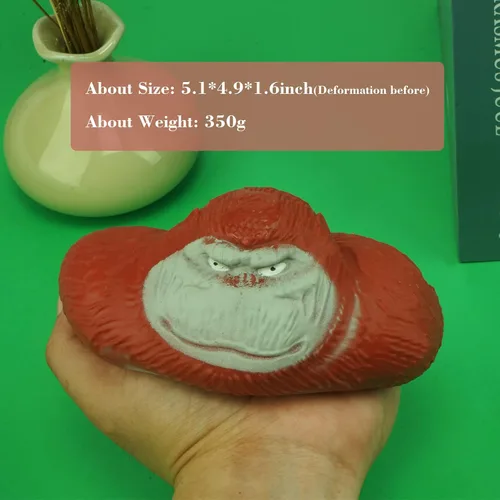 Vista 2 de YANZHE Juguetes de mono, divertidos juguetes de gorila para niños y adultos, mono antiestrés para apretar, juguetes sensoriales para aliviar