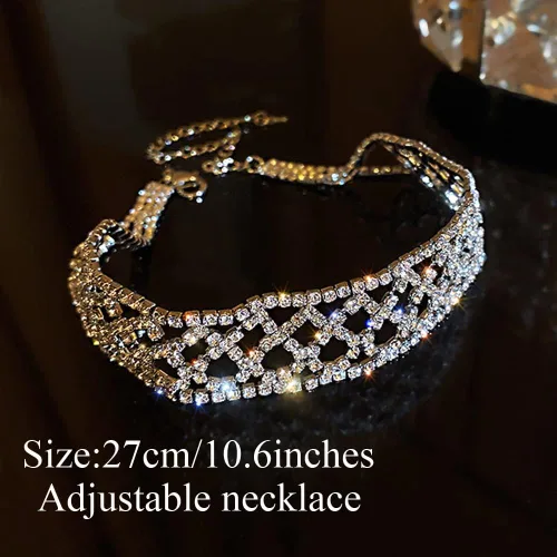 Vista 6 de Missgrace Gargantilla de plata de 3 niveles, collar de cadena de capas delicado collar de cadena simple ajustable con inicial, collar con colgante