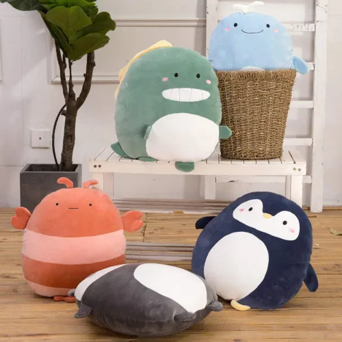 Vista 4 de Almohada de Dinosaurio de Peluche para Abrazar, Juguetes de Dinosaurio de Peluche para Regalos de Cumpleaños, San Valentín, Navidad, 16 pulgadas