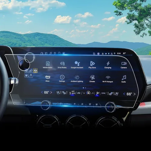 Vista 22 de Protector de pantalla táctil para GMC Acadia de vidrio templado brillante 2024, 2025, 2026, 15 pulgadas, accesorios Acadia (Elevation/AT4/Denali)