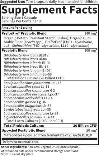 Vista 5 de Garden of Life Dr Formulated - Suplemento completo 3 en 1, Pro, pre y postbióticos, una vez al día para la salud digestiva e inmune de los adultos