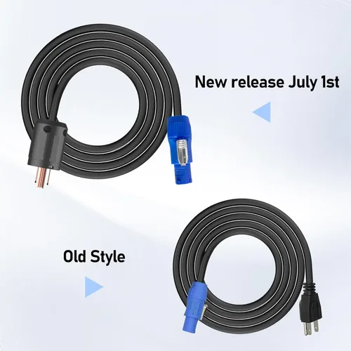 Vista 6 de Cable PowerCON de 12 AWG, conector NEMA 5-15p a PowerCON, cable de alimentación de CA PowerCON de 3 pines, entrada PowerCon, conector macho, cable