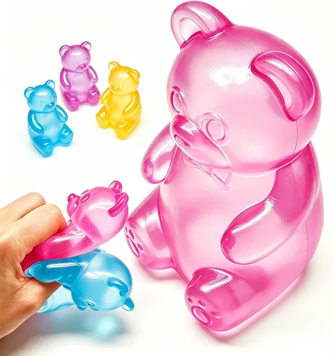 Vista 12 de Juguetes para ansiedad, pelotas antiestrés para niños y adultos, cambian de color con el sol, bola de masa de tiro lento, juguetes para ansiedad