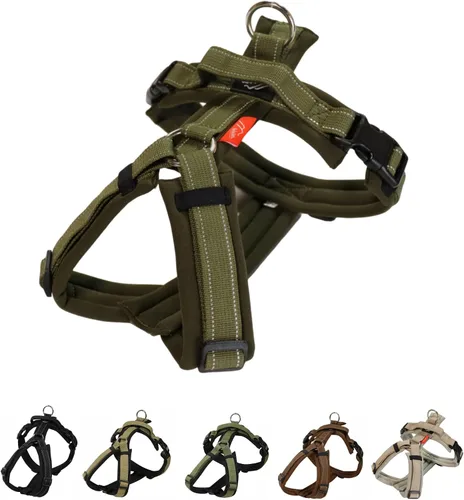 Vista 11 de Hakusan - Arnés tipo Ranger Zero Dog Safe, sin asfixia/difícil de desconectar, gran ajuste, fácil de poner y quitar, ajustable, reflector, XXS