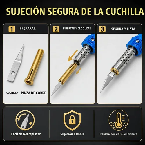 Vista 6 de cortador plástico caliente eléctrico del cuchillo 60W, cortador
