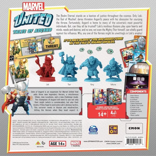 Vista 2 de CMON Marvel United Tales of Asgard Expansion Juego de miniaturas de mesa Juego de estrategia Juego cooperativo para adultos y niños A partir