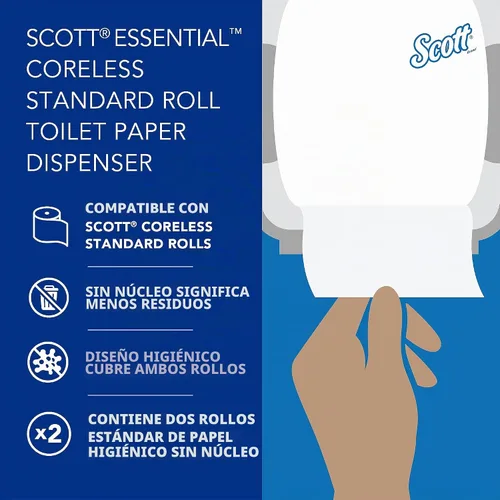 Vista 10 de Scott Professional Dispensador de papel higiénico de rollo estándar sin