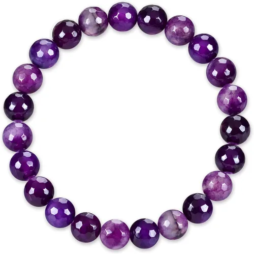 Vista 23 de Colección Cherry Tree - Pulseras de cuentas de gemas para mujeres y hombres, tamaños pequeños, medianos y grandes, cuentas redondas de 8 mm Cuarzo