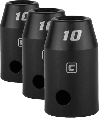 Vista 13 de Capri Tools CP55010 - Toma de impacto poco profunda de 0.394 in, accionamiento de 1/2 pulgada, 6 puntos, métrico