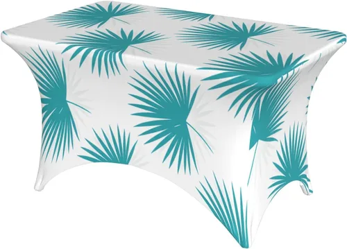 Vista 37 de Mantel rectangular ajustable de elastano elástico con estrellas patrióticas americanas de 4 pies, protector de mesa para fiestas, eventos