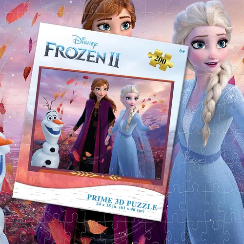Vista 5 de Prime 3D Disney Frozen - Rompecabezas 3D de 200 piezas, 24 x 18
