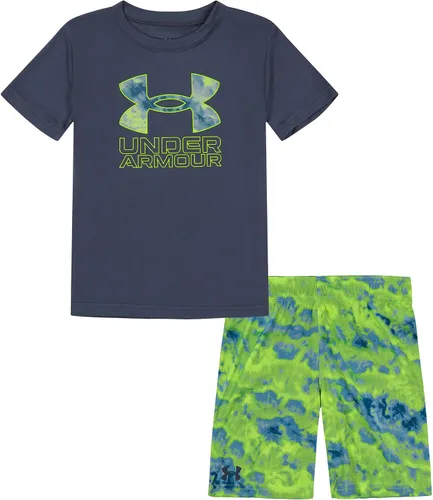 Vista 109 de Under Armour baby-girls Ua Terrazzo Leopard Heart SetShort Set
