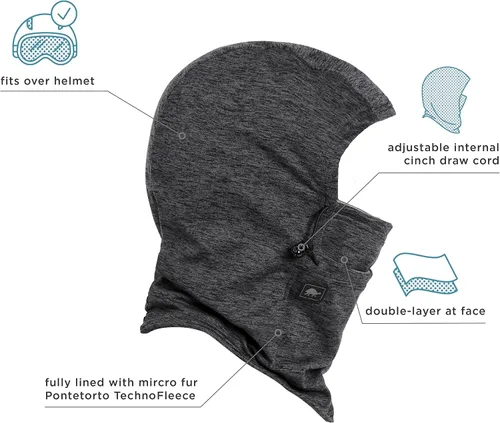 Vista 2 de Turtle Fur Mount Hood Comfort Shell Stria - Capucha con forro polar UV