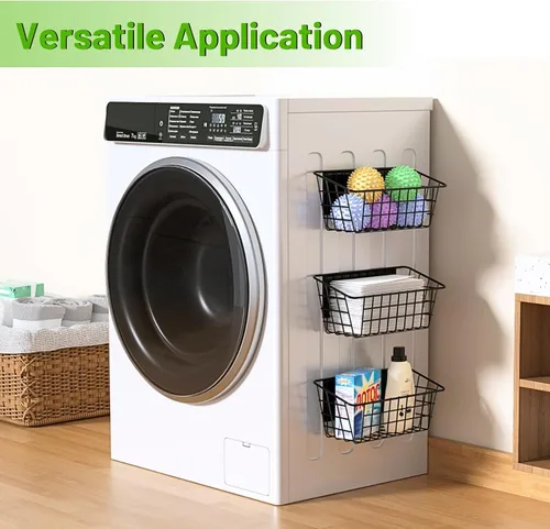 Vista 3 de Ofiray-home Estante magnético para nevera, organizador de condimentos con imanes fuertes para organización de almacenamiento de cocina, estante