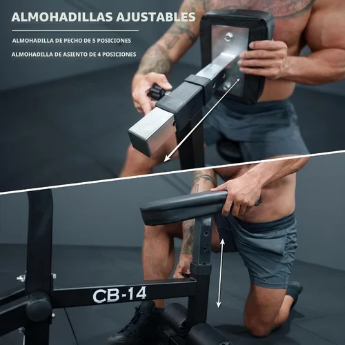 Vista 4 de Valor Fitness Máquina de remo sentada - Placa cargada con brazos convergentes y asas de agarre múltiple, capacidad de 400 libras, adaptadores