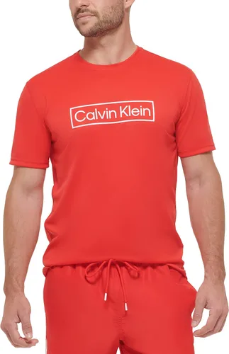 Vista 5 de Calvin Klein Camiseta deportiva de manga corta 40+ UPF de secado rápido para hombre