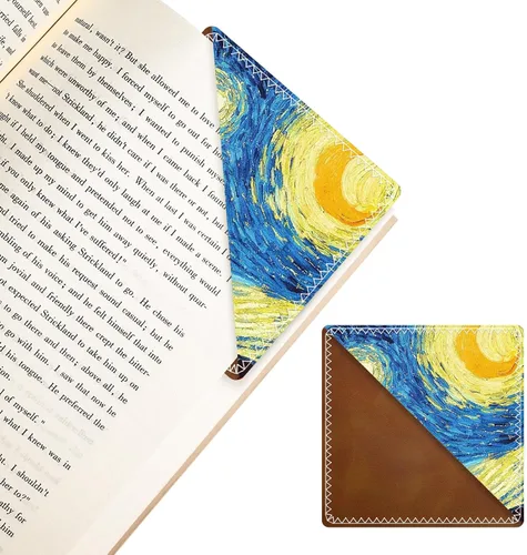 Vista 14 de Marcadores de Cuero Personalizados, Accesorios de Libro Divertidos y Lindos para Amantes de la Lectura, Marcadores de Páginas Irrompibles