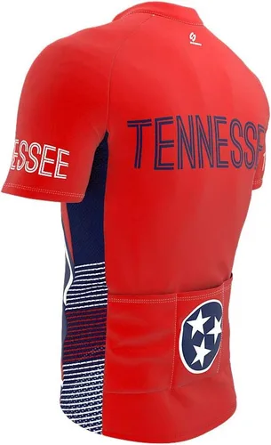 Vista 4 de Tennessee - Camiseta de ciclismo de manga corta para hombre