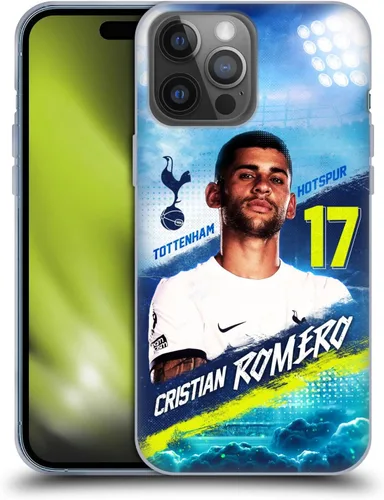 Vista 53 de Head Case Designs Officially Licensed Tottenham Hotspur F.C. Cristian Romero 2023/24 First Team Gel Case [Military Grade] Compatible with Apple