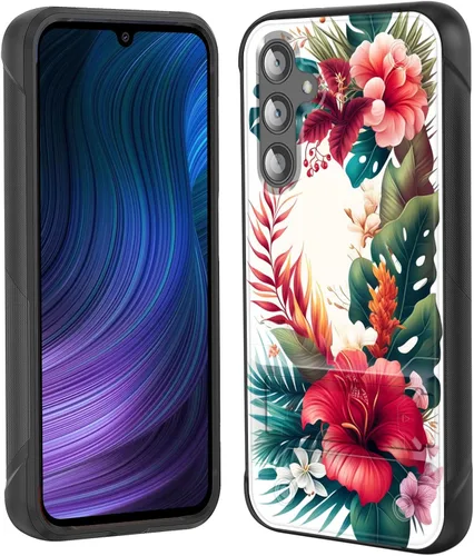 Vista 11 de Funda para Galaxy S24 Plus con soporte, doble capa híbrida de policarbonato duro y silicona suave, resistente a prueba de golpes, funda protectora