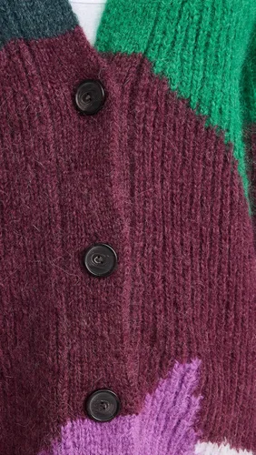 Vista 6 de Vince Cárdigan Intarsia Wave para mujer