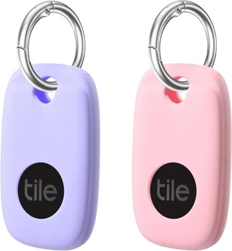 Vista 7 de Funda de silicona para Tile Pro 2022 con llavero, paquete de 2 fundas protectoras antiarañazos con mosquetón (negro/naranja)