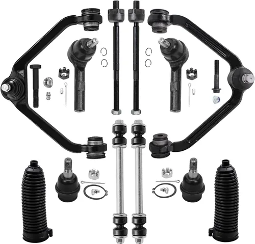 Vista 118 de Detroit Axle - Kit de extremo de 12 piezas para Ford Explorer Mercury Mountaineer 1998-2001 1999 2000, 2 brazos de control delanteros superiores