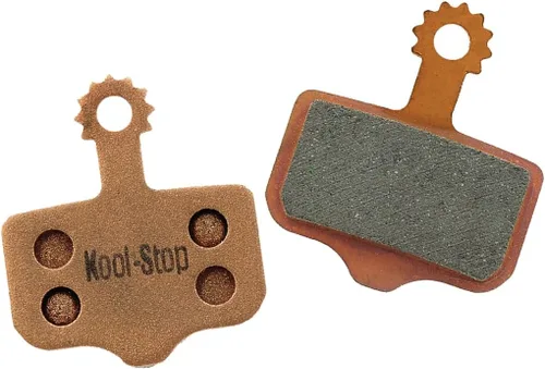 Vista 2 de Kool Stop KS-D296 Juego de pastillas de freno de disco compuesto de metal sinterizado, negro (KS-D296S) bike-brake-pad-inserts