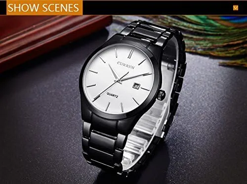 Vista 3 de Reloj de pulsera analógico de cuarzo con fecha para hombre