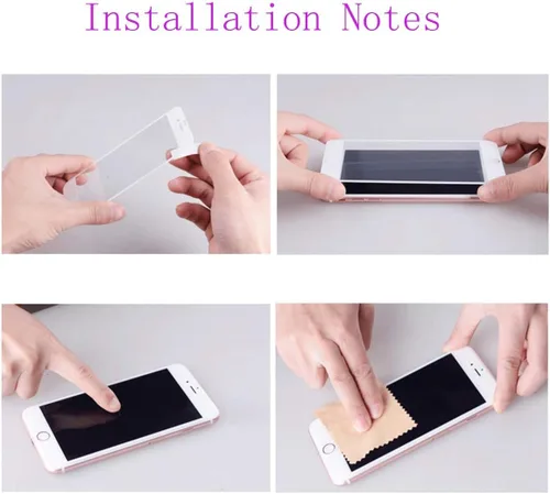 Vista 4 de [Paquete de 3] Protector de pantalla de vidrio templado Redmi 10C, dureza 9H, antiarañazos, antihuellas, antiburbujas, compatible con cobertura
