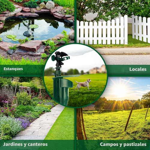 Vista 6 de GARDIGO® Repelente de animales con chorro de agua Repelente de aves, repelente de garzas y gatos Aspersor activado por movimiento Rango