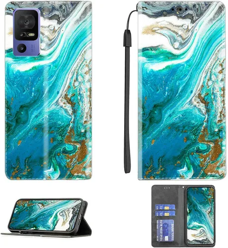 Vista 213 de Aroepurt Funda para UMIDIGI G1 Plus compatible con UMIDIGI G1 Plus Funda para teléfono Funda de piel sintética con función atril magnética CPT15