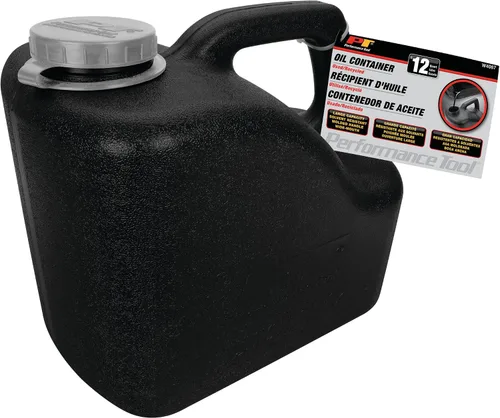 Vista 9 de Performance Tool W4067 12-Quart Used Oil Transport Jug, Black