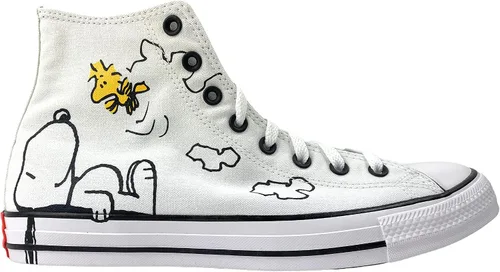 Vista 4 de Converse Chuck Taylor All Star Peanuts - Tenis de caña alta, BlancoNegroRojo Señal